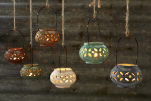 Gare Image Gallery - Hanging Lanterns with Pottery Glazes_