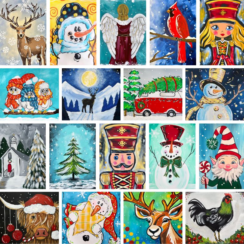 paintings collage